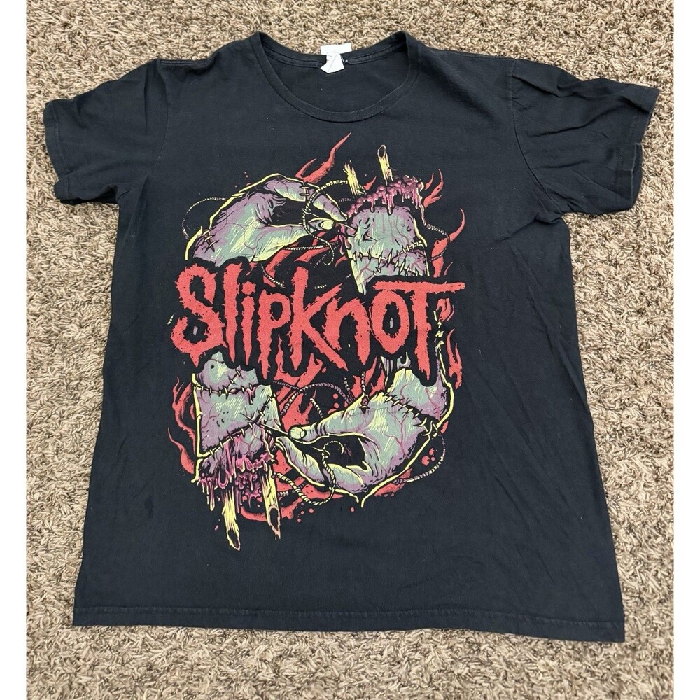 Slipknot Band Tee Black Shirt Bay Island Sportswear Mens Size Large